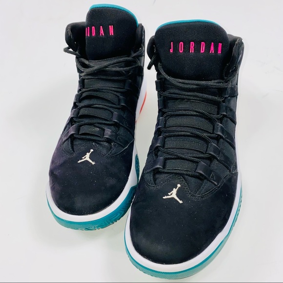 Jordan Max Aura Black Hyper Aqua Mens 
